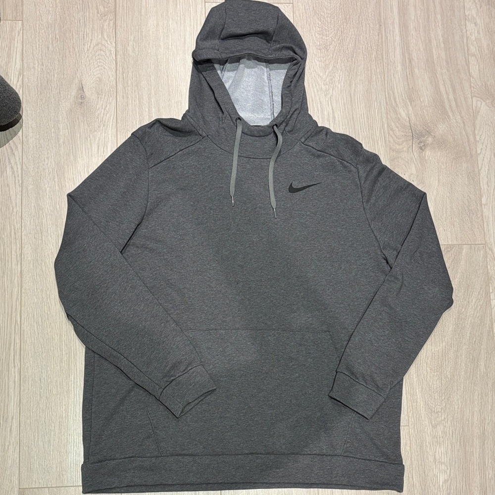 Nike Men's Grey Dri-Fit Hoodie